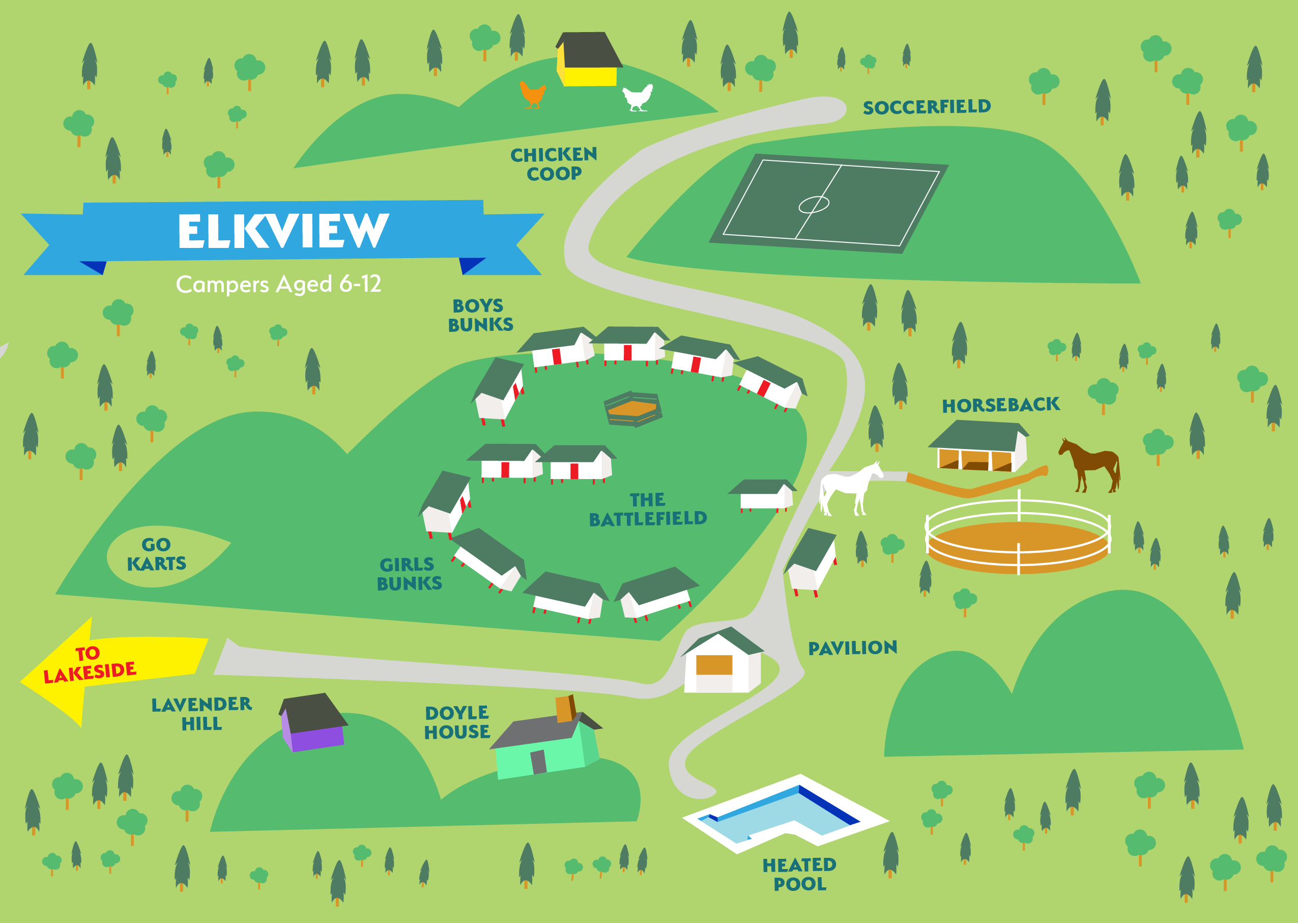 Map of Elkview side of ILC campus